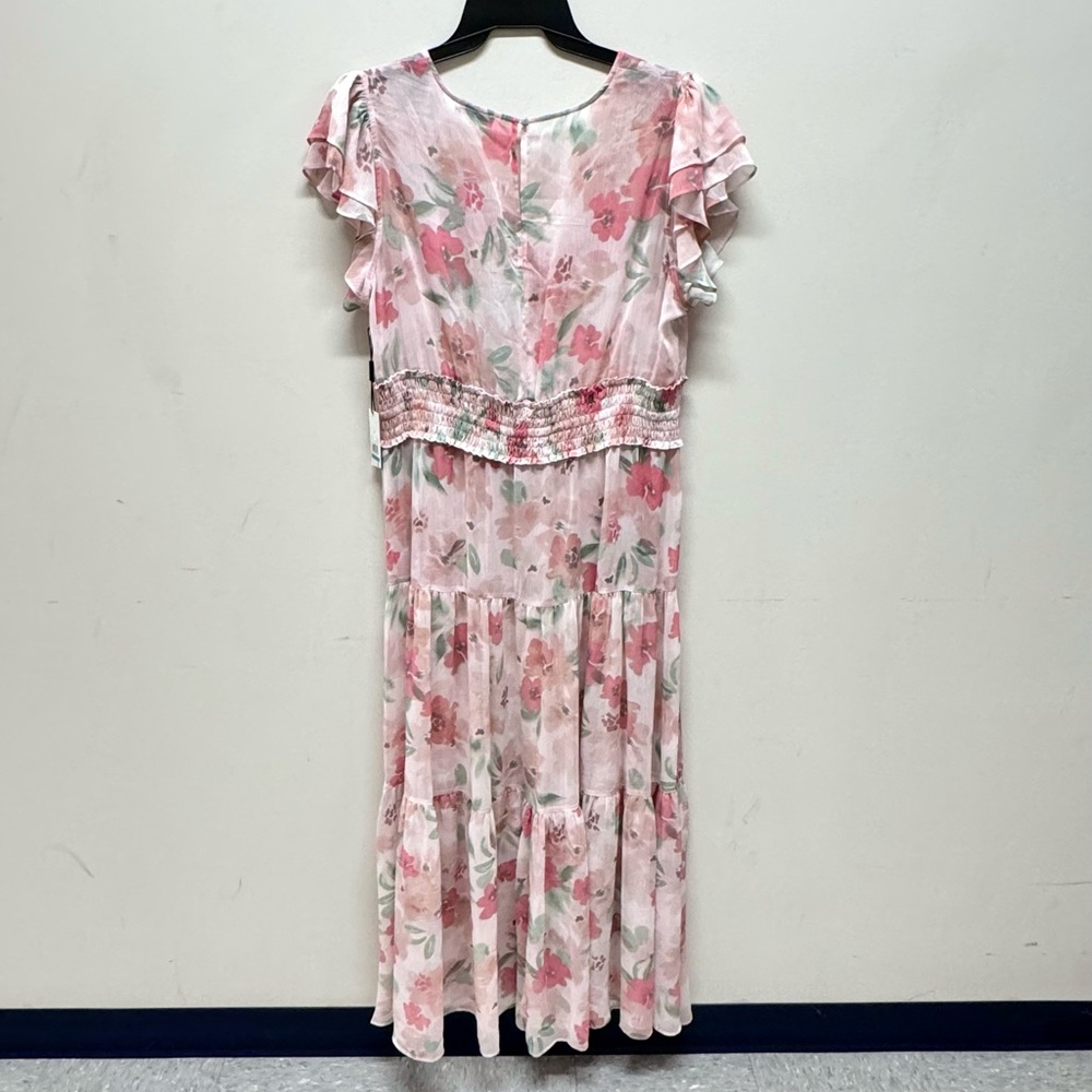 Calvin Klein Smocked Floral Maxi Dress - Picture 3 of 6